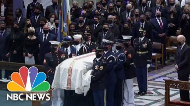 Watch As Military Honor Guard Carries Colin Powell’s Casket Into Funeral